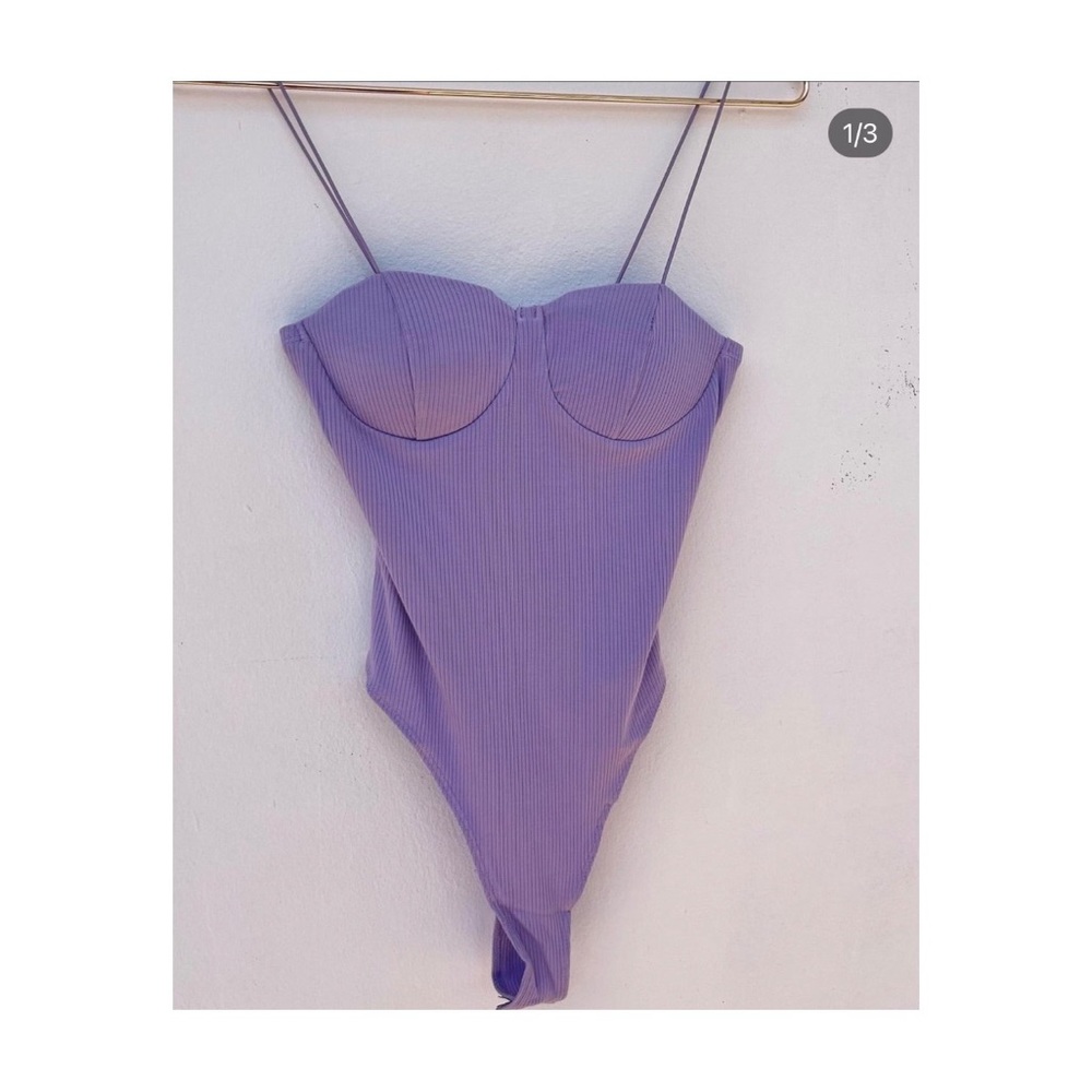 TIMING Purple bodysuit